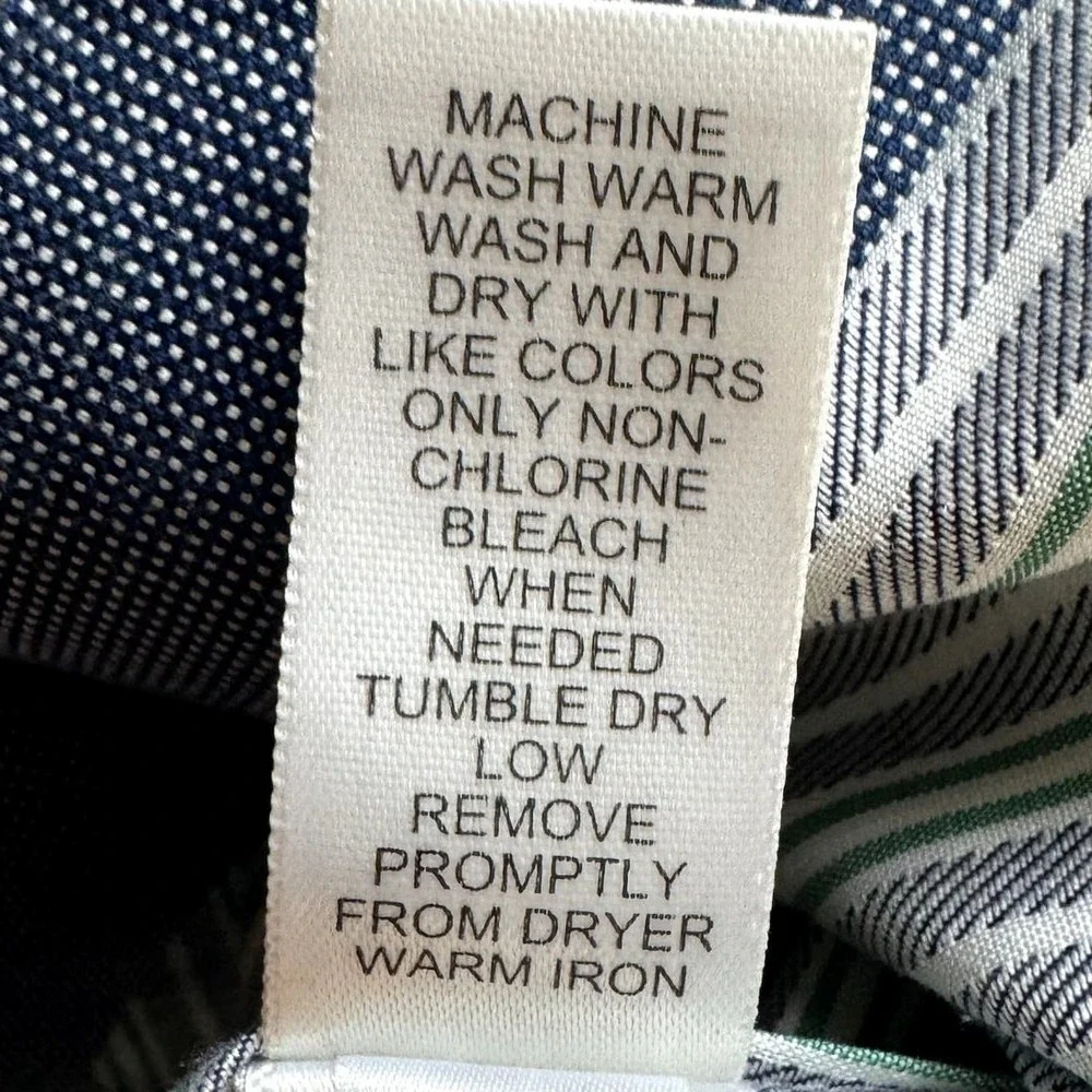 Banana Republic Men's Non‎ Iron Tailored Slim Fit Stripe Dress Shirt Size Medium
